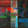 Om Prakash Sharma, Space Field, 1990, Oil on canvas