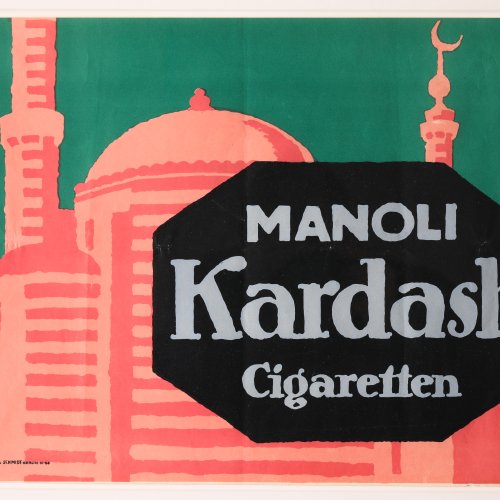 Lucian Bernhard*, Plakat Manoli Kardash Cigaretten, 1912