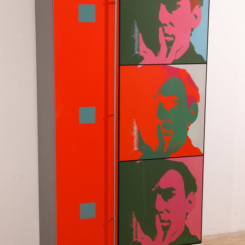 Andy Warhol, hb Collection, limitierter Schrank Motiv A Set of Six Self Portaits 1966