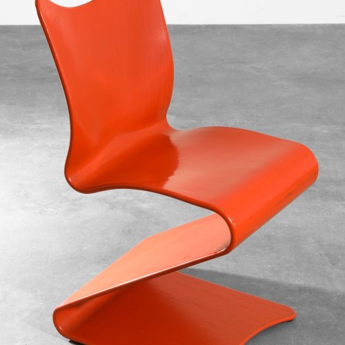 Verner Panton, A. Sommer / Thonet, Schichtholz Stuhl Modell 275 S-Stuhl