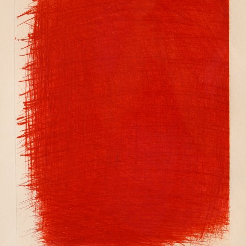 Arnulf Rainer*, Ohne Titel, 1981, Radierung rot, signiert