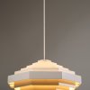 Spectral, large pendant lamp / slat light, model Octaform