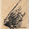 Friederich Werthmann, Ink brush drawing, 1962, signed