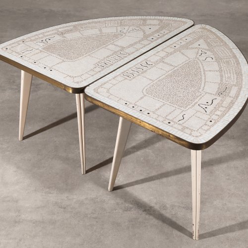 Berthold Müller-Oerlinghausen, 2 Mosaiktische/Coffeetables