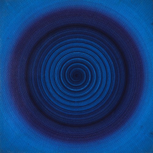 Robert Rotar*, Rotation blau No11, Öl Leinwand Platte, 1968