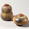 Horst Kerstan, two lidded vessels with wooden lids, 1981 / 1982