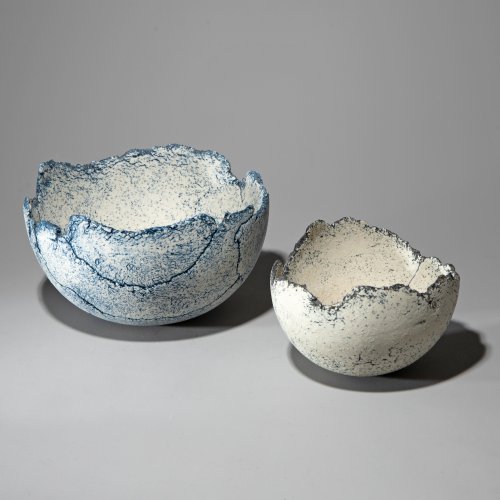 Two bowls grey-blue