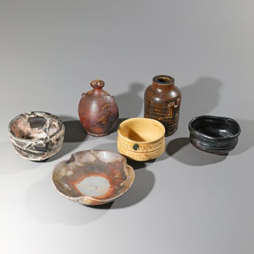 Six Japanese ceramics