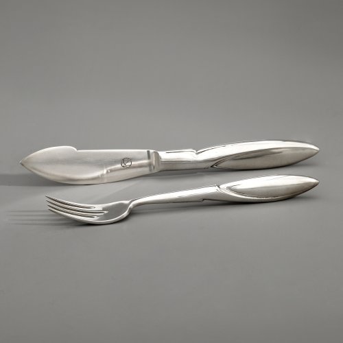 Fish knife and fish fork, 1905/1906