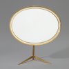 Oval table mirror