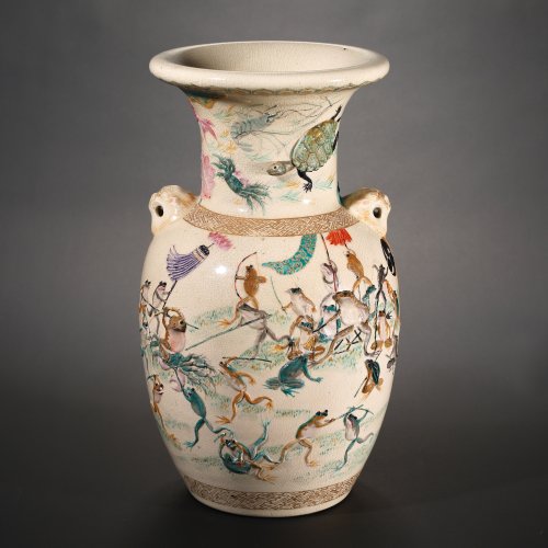 Satsuma Vase, Japan, spätes 19. Jh.