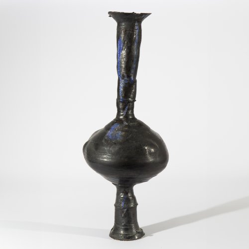 Tall sculptural vase